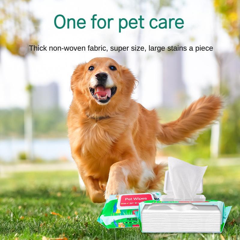 Dog & Cat Wet Wipes – Fragrance-Free, Plant-Based, Hypoallergenic Cleansing Wipes for Paws, Ears, Fur & Butt