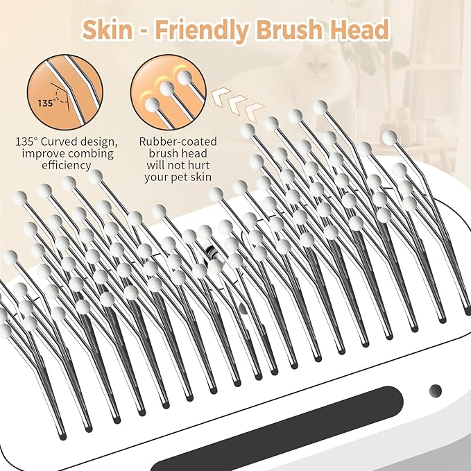 3-in-1 Pet Steam Brush – Hair Removal & Grooming Comb with Water Spray for Cats & Dogs