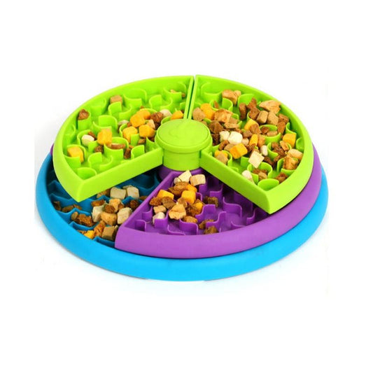 3-in-1 Slow Feeder Bowl for Dogs – Anti-Choking Puzzle Feeder & Lick Mat