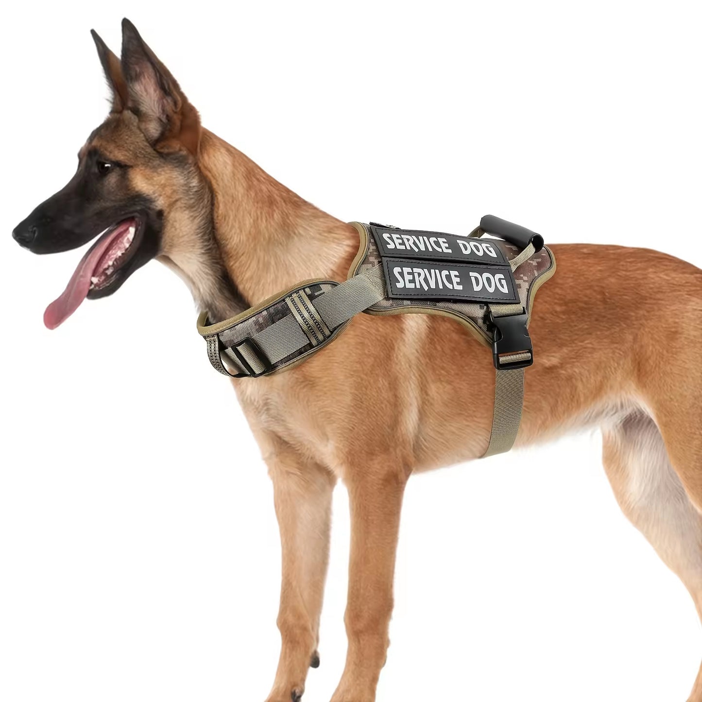 Service Dog Harness – Adjustable No-Pull Reflective Vest with Handle for Easy Walking