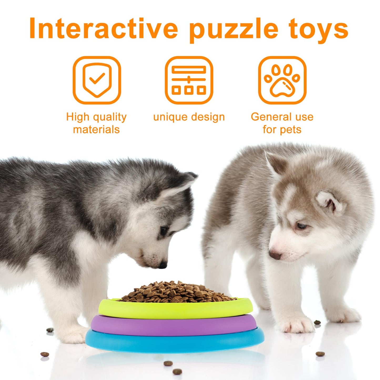 3-in-1 Slow Feeder Bowl for Dogs – Anti-Choking Puzzle Feeder & Lick Mat