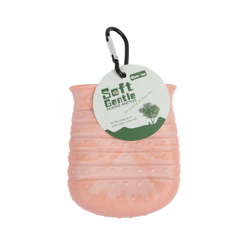 2-in-1 Dog Paw Cleaner Cup – Soft Brush & Foot Washer for Dogs, Portable Pet Paw Cleaner