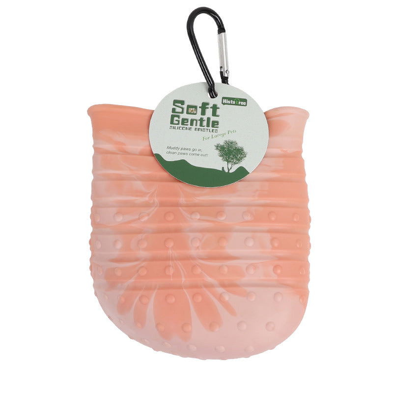 2-in-1 Dog Paw Cleaner Cup – Soft Brush & Foot Washer for Dogs, Portable Pet Paw Cleaner
