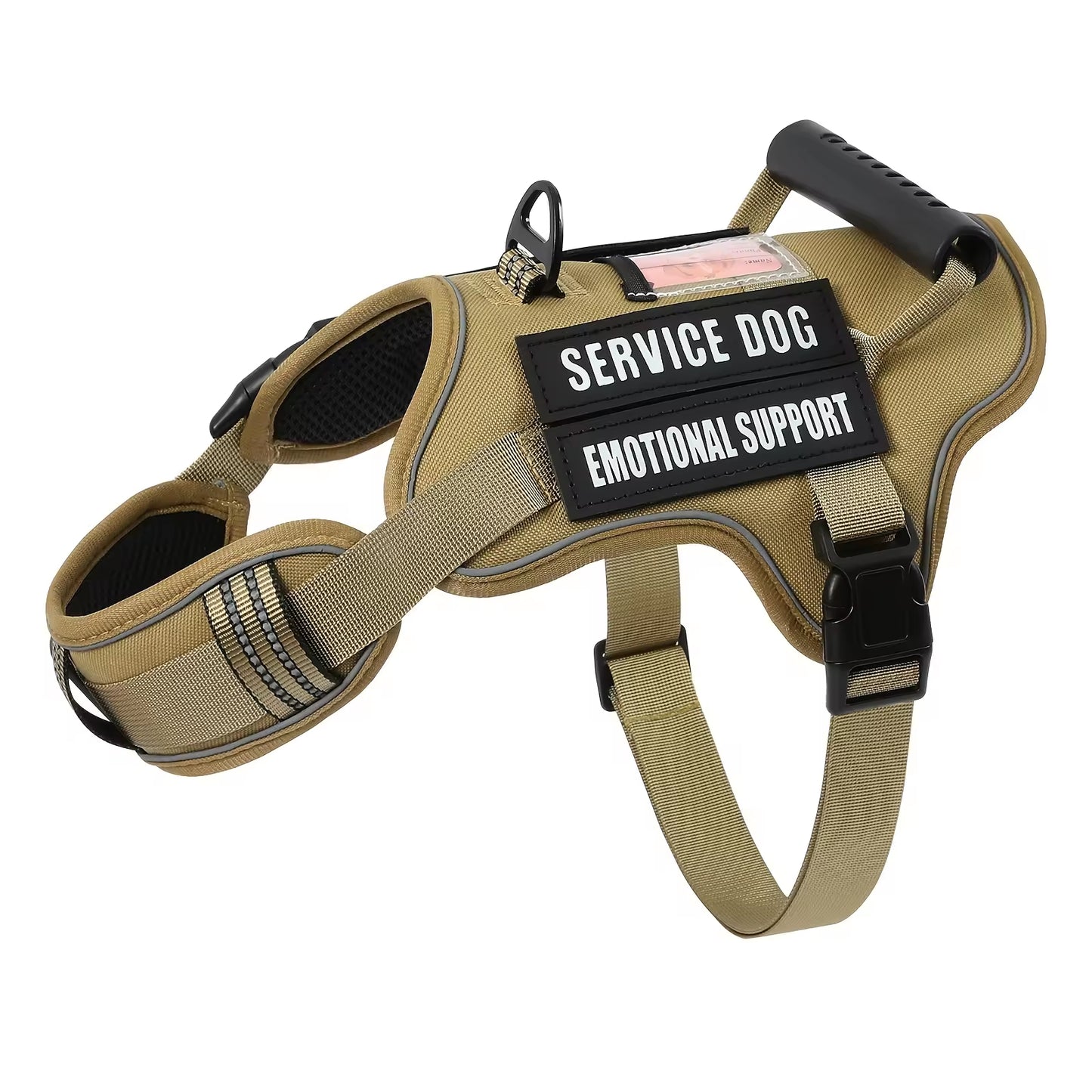 Service Dog Harness – Adjustable No-Pull Reflective Vest with Handle for Easy Walking