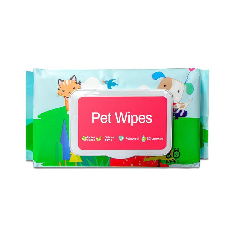 Dog & Cat Wet Wipes – Fragrance-Free, Plant-Based, Hypoallergenic Cleansing Wipes for Paws, Ears, Fur & Butt
