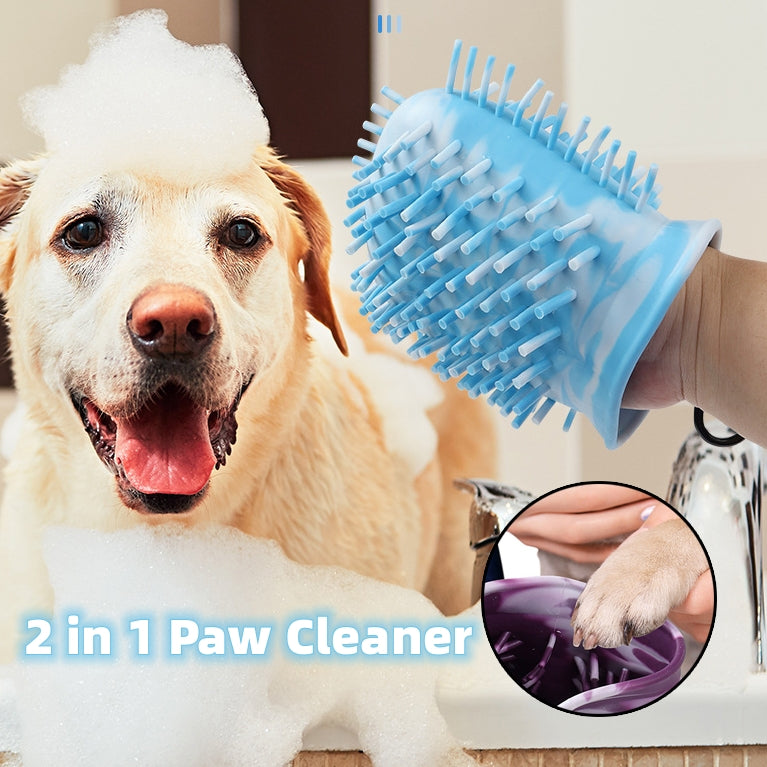 2-in-1 Dog Paw Cleaner Cup – Soft Brush & Foot Washer for Dogs, Portable Pet Paw Cleaner